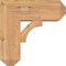 Ekena Millwork Westlake Craftsman Smooth Bracket w/ Offset Brace, Western Red Cedar, 7 1/2"W x 18"D x 18"H BKT0806X18X18WTL04SWR - alternate 4